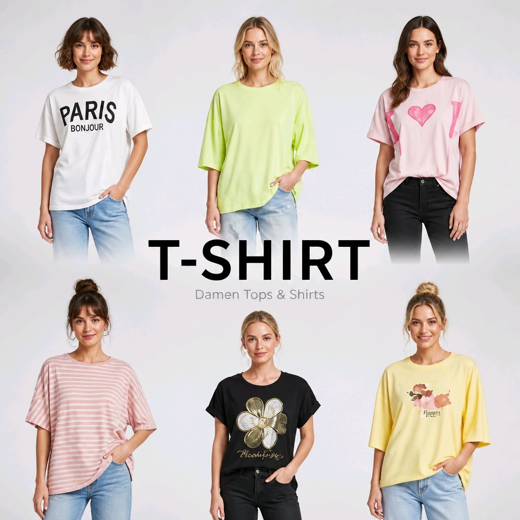 2 Models mit T-Shirt